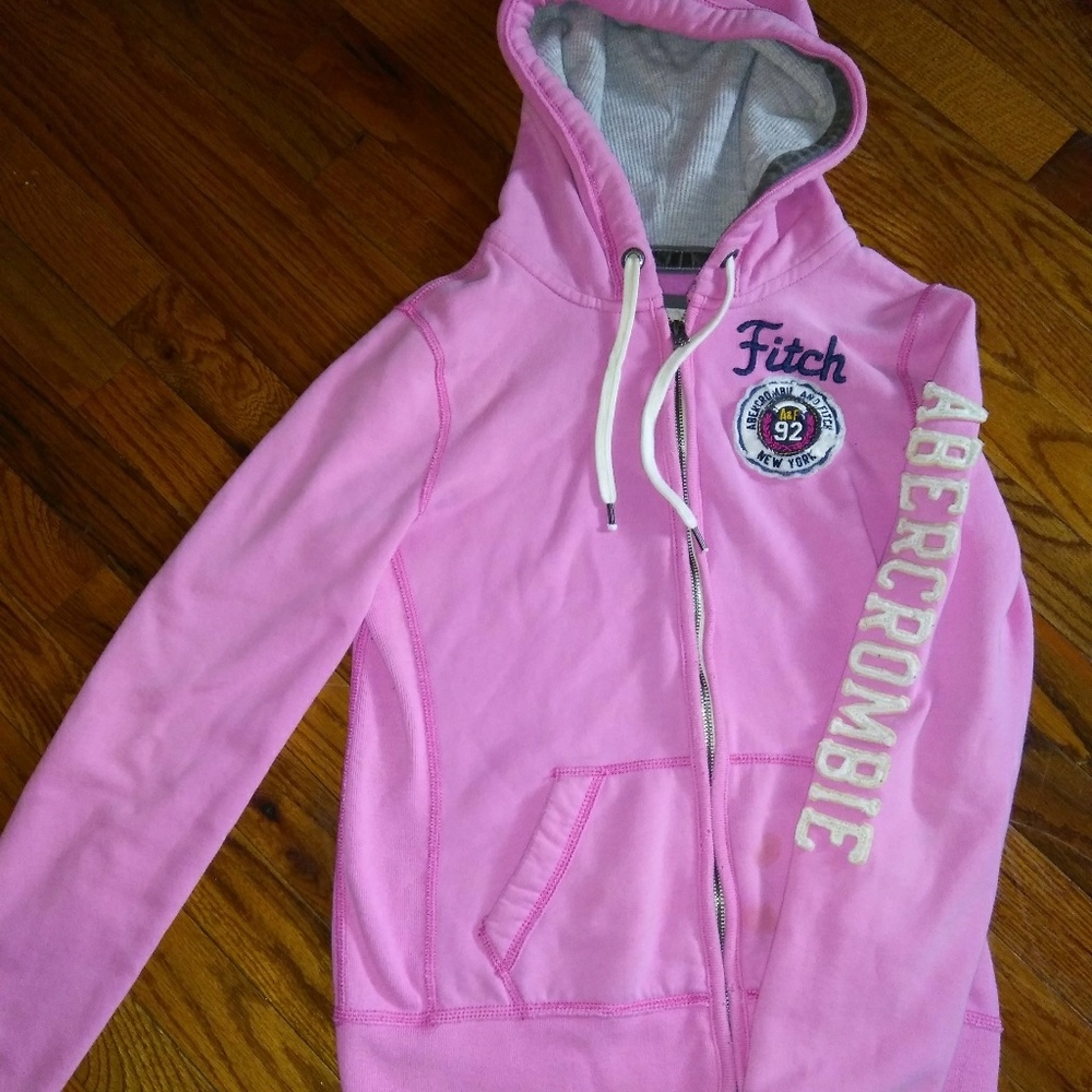 Abercrombie & Fitch New York Pink Full Zip Hoodie